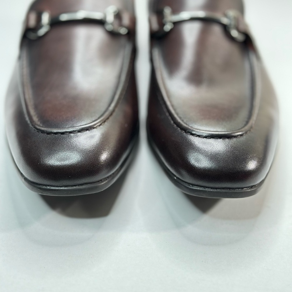 Nordstrom Men Brown Leather Carlson Bit Loafer Ortholite Comfort Sz 10.5 - Picture 7 of 14